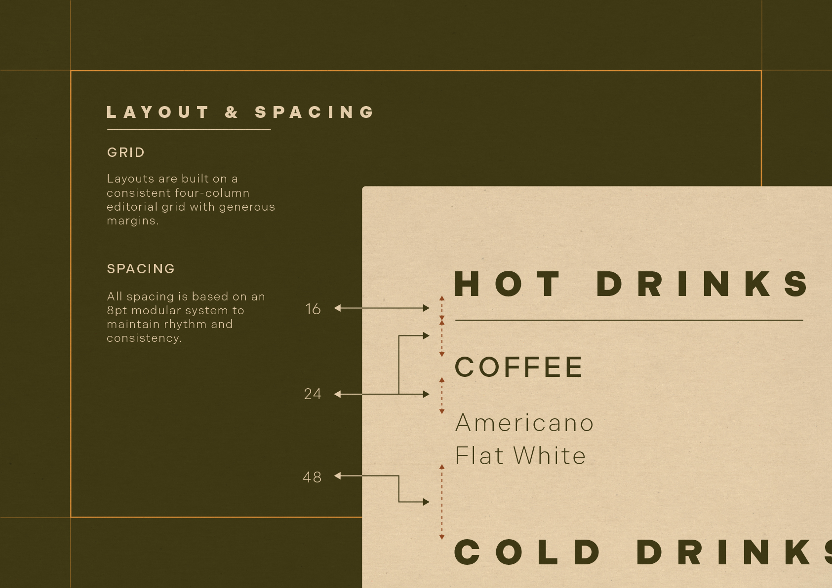 Harbor & Co. layout and spacing